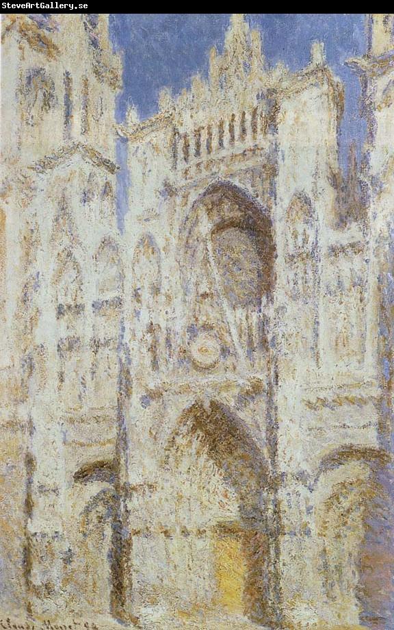 Claude Monet The sun of the main entrance of the Rouen Cathedral
